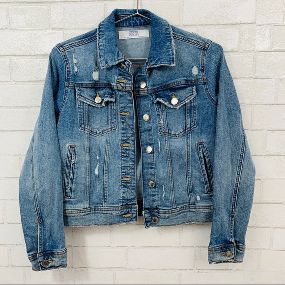 Zara Jackets & Blazers - ZARA BASIC DENIM DEPT BLUE JEAN JACKET SMALL
